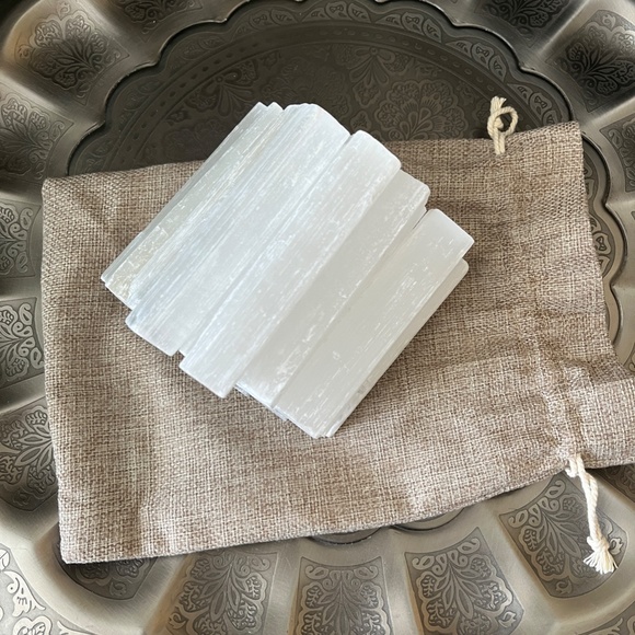 Three (3) Selenite Sticks - Picture 3 of 6
